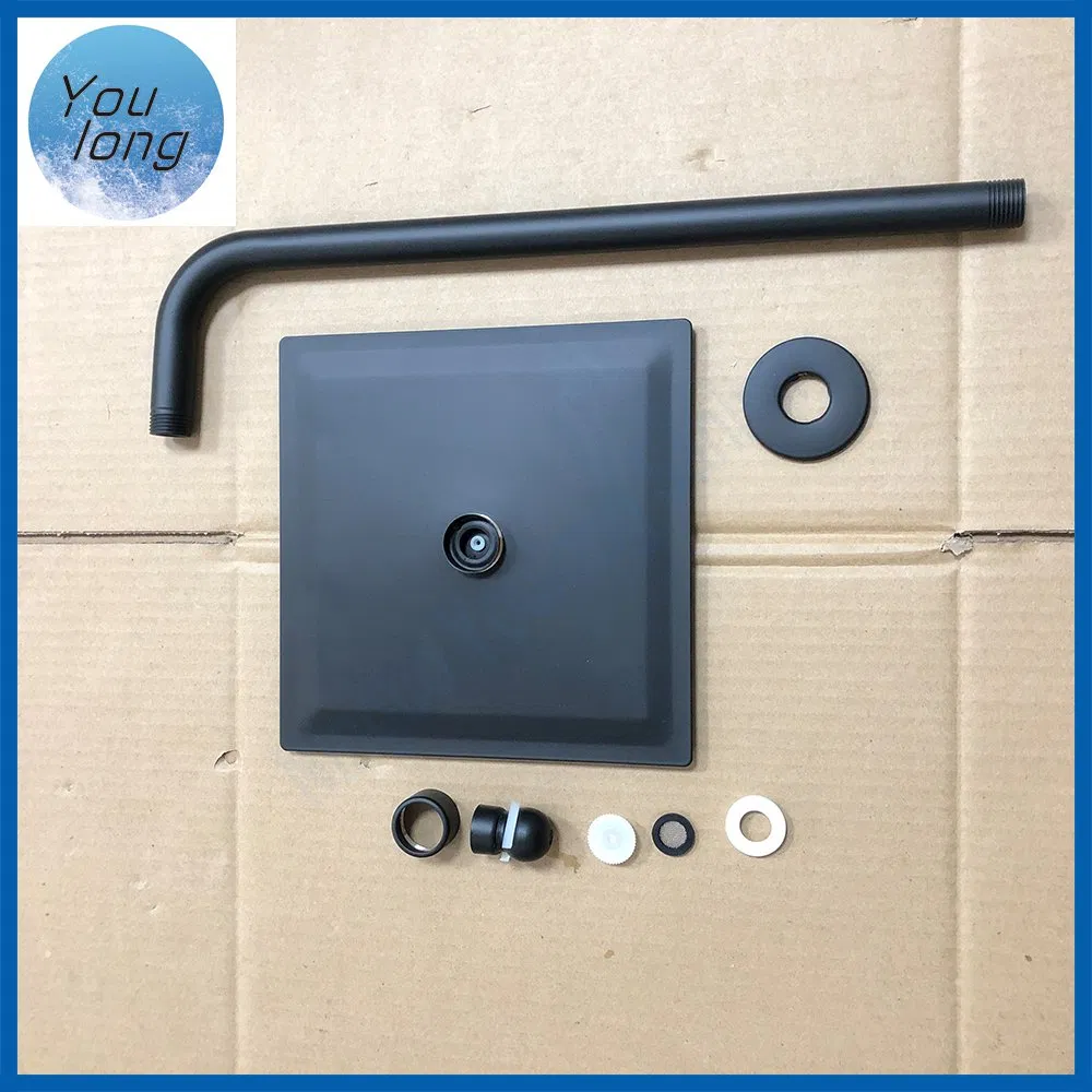 Bathroom Shower Arm Hardware Wall/Ceiling Mounted Brass Shower Arm for Rain Shower Head