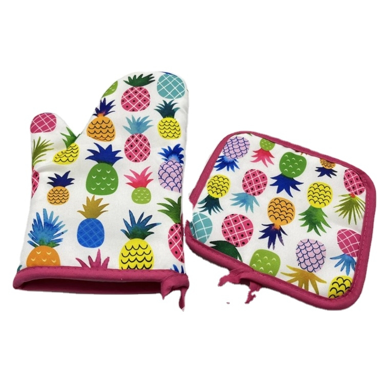Custom Printed Personalized Sublimation Tropical Beach Souvenir Bahamas Hawaiian Oven Mitts with Logo