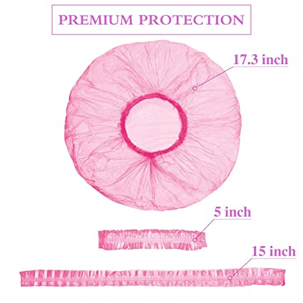 Premium Waterproof Elastic Hair Processing Bath Caps for All Sizes