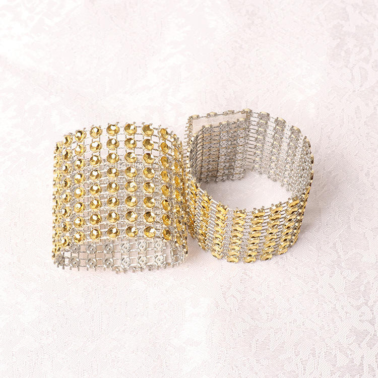 Crystal Napkin Rings for Stylish Banquet and Party Settings