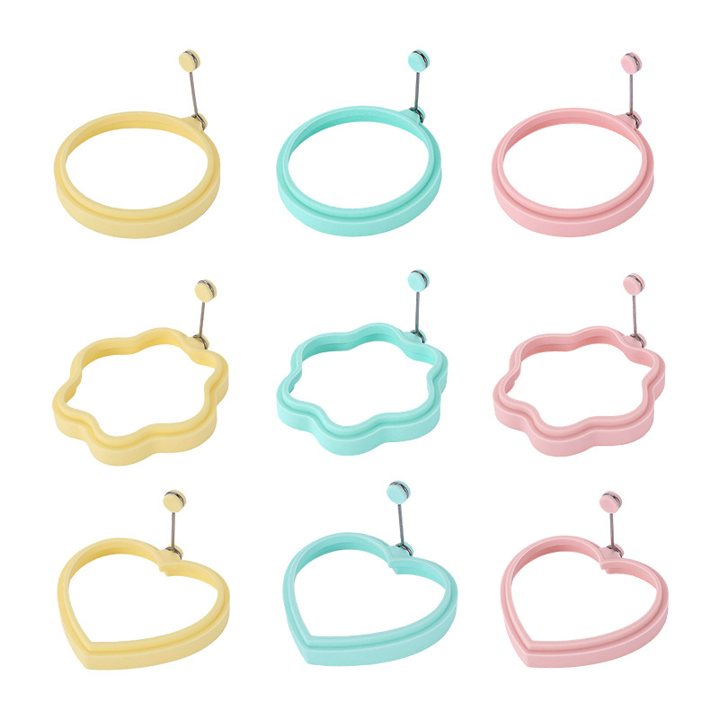 Kitchen Utensils Silicone Round Pancake Egg Ring Silicone Egg Pancake Ring Mold