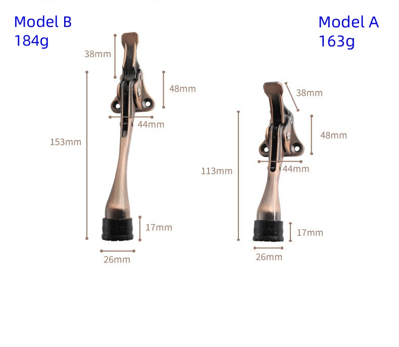 Treadle Type Manufacture High Quality Wooden Door Zinc Alloy Horseshoe Shape Door Suction Stopper for Home Door Bolt