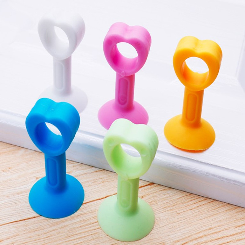 Wall Protective Suction Silicone Rubber Holder Door Stopper for Sliding Door