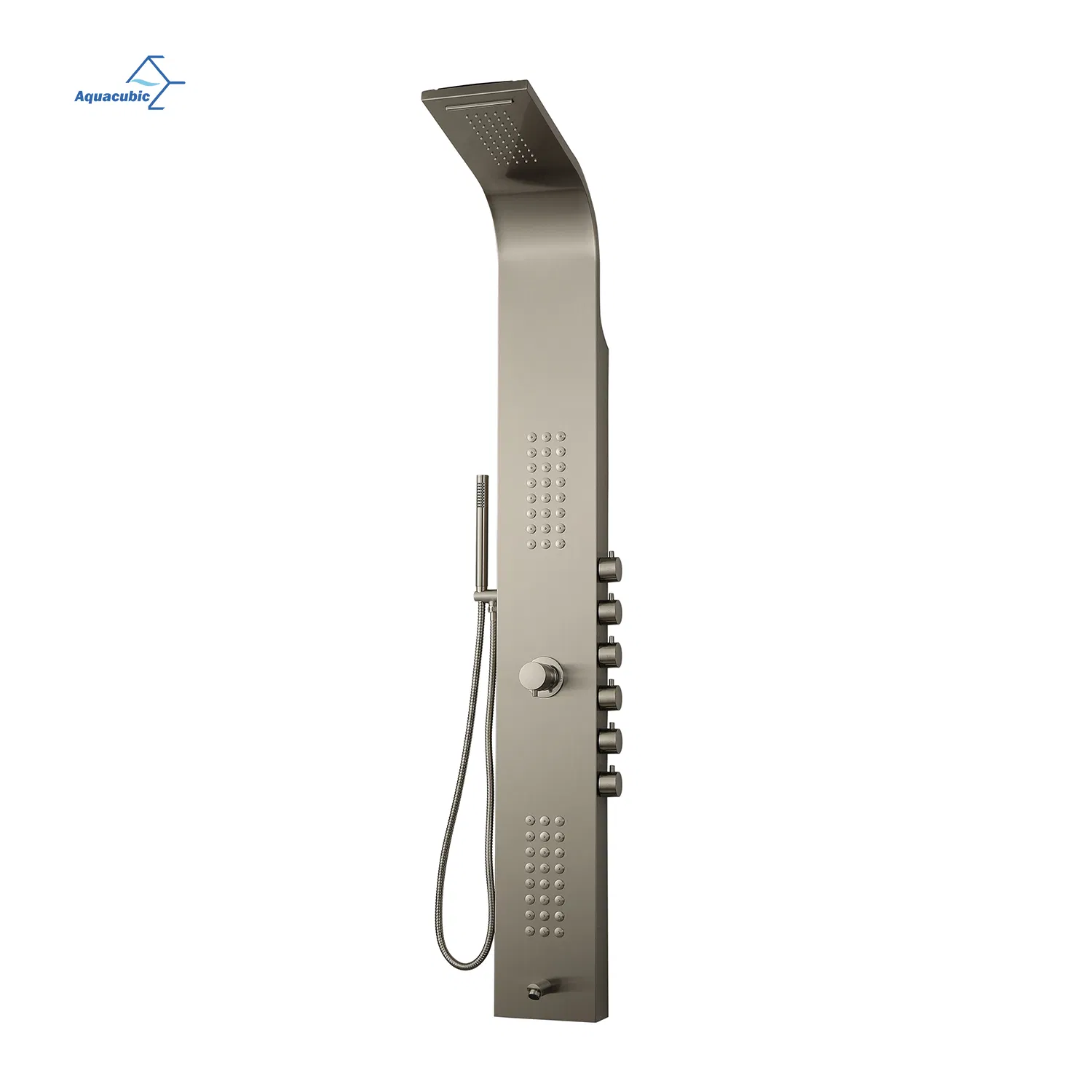 304 Stainless Steel Multi-Function Massage Bathroom Waterfall Copper Shower Column Tower Panels with Handle Shower