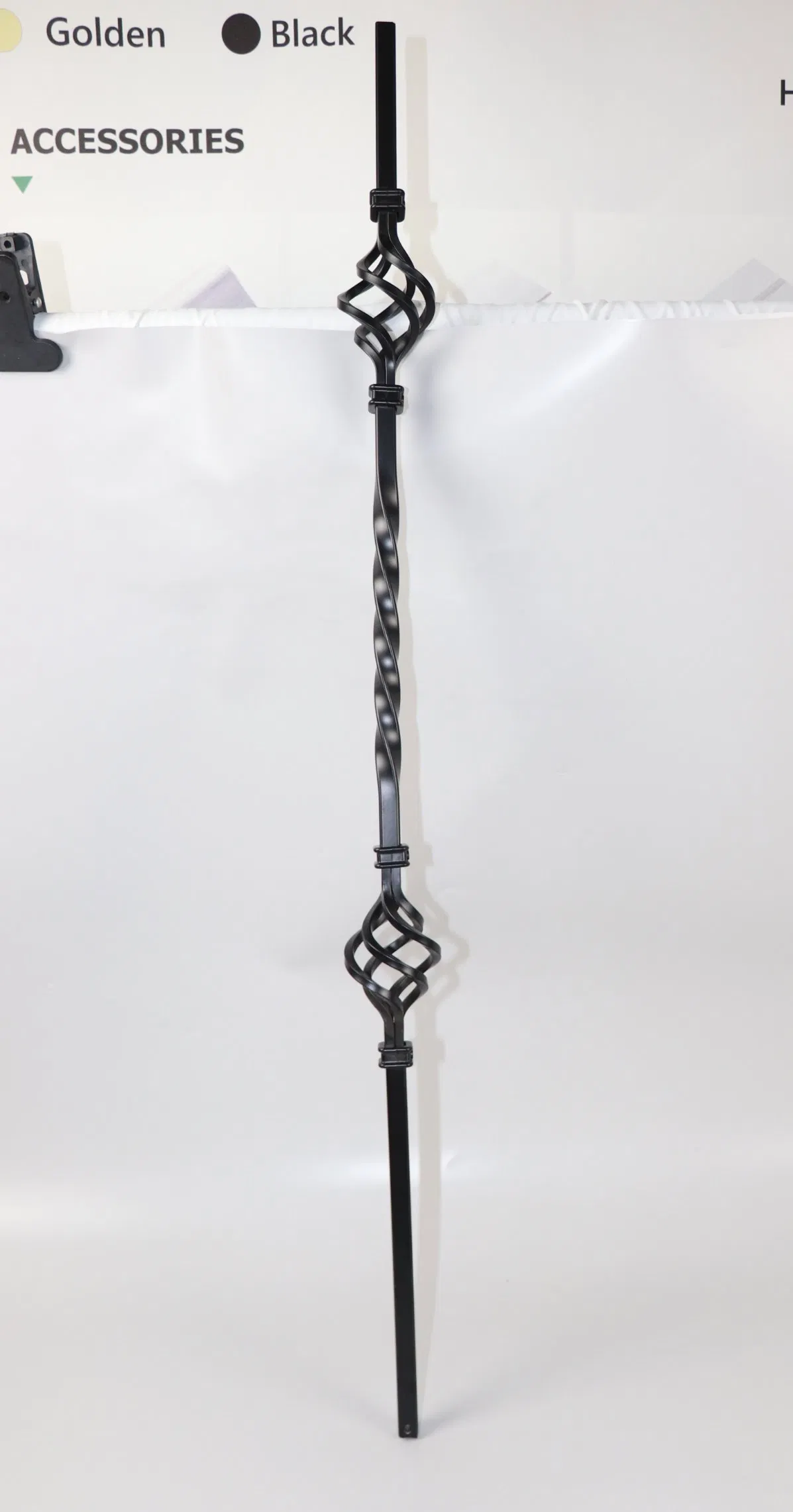 Wrought Iron Stair Spindle Railing Pillars Vintage Design Interior Decoration