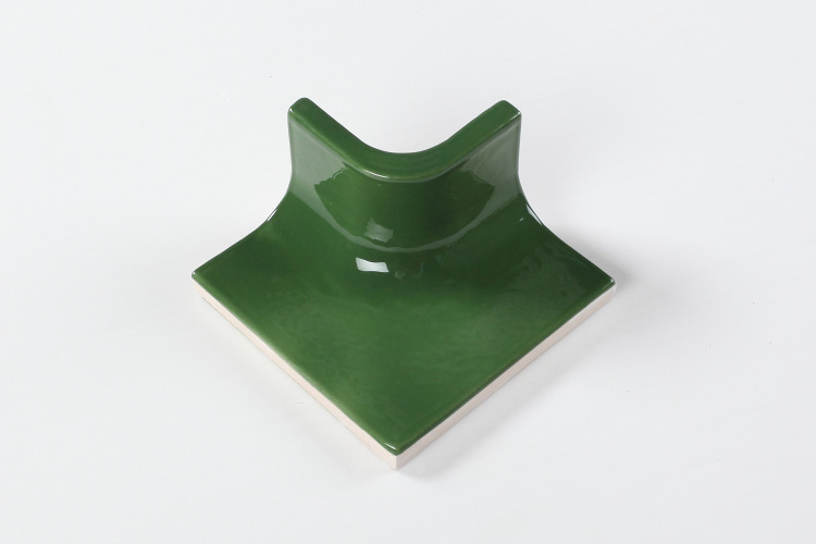 Dark Green Color Corner Bathroom Tiles Border Tiles Decorative Tile Trims