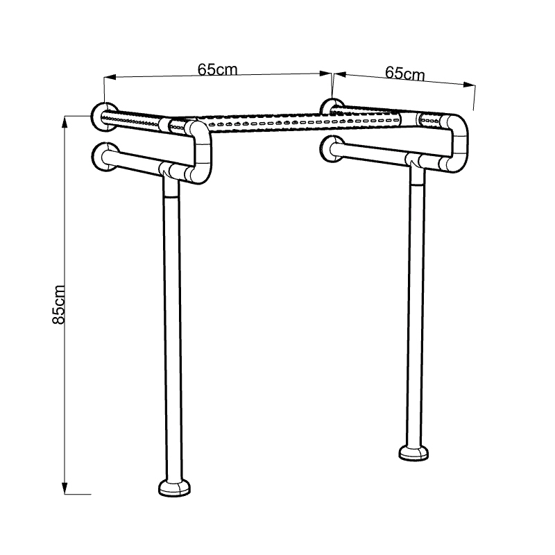 Senior-Friendly, Pregnancy-Safe 201 Stainless Steel Toilet Handrails in Yellow or White