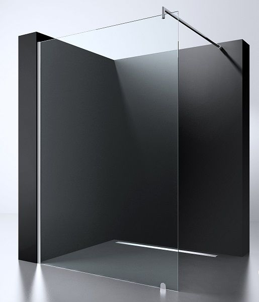 Hangzhou 10mm Clear Tempered Glass Walk in Shower Wall Nano