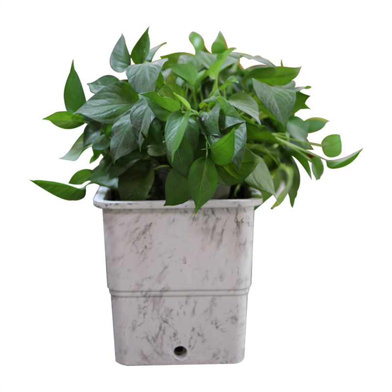 Outdoor Patio Basalt Fiber Planters Large Plant Box Vintage White Flower Pots
