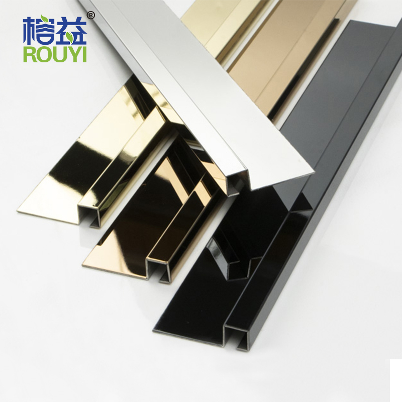 New Design Wholesale Transition Strip Stainless Steel Profile Tile Accessories Metal Tile Trim