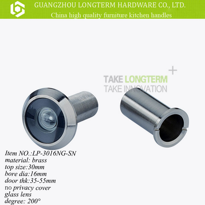 High Quality 200 Degree Brass Door Viewer Bore Dia 16mm