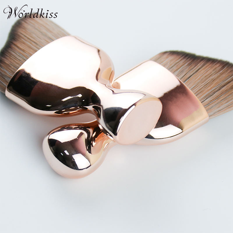 Portable Multifunction Synthetic Hair Custom Foundation Contour Blending Stippling Makeup Brush