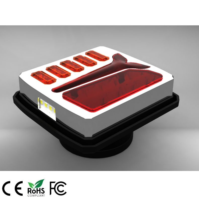 Беспроводной светодиодный магнитный комплект габаритных огней для прицепа