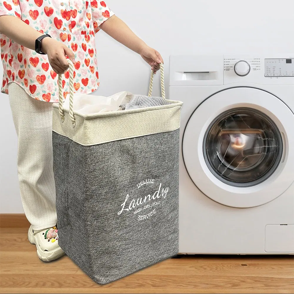 Custom Oxford Fabric Removable Bag Laundry Basket for Clothes with Handles