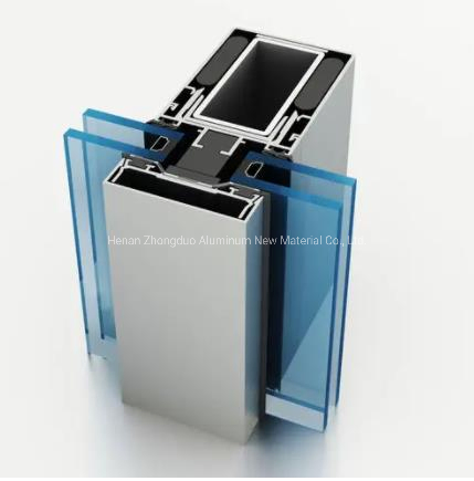 LED Light Box Window Sliding Glass Door Frame Fence Wall Furniture Powder Coated CNC Curved Metal Aluminium Alloy Material Extrustion Profile