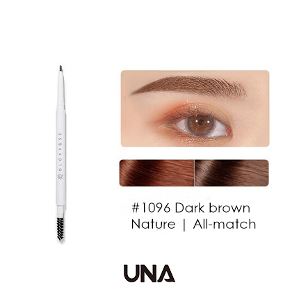 OEM ODM Cosmetics Private Label Vegan Eye Brow Pen Brush 2 in 1 Waterproof 1.5mm Fine Makeup Eyebrow Pencil