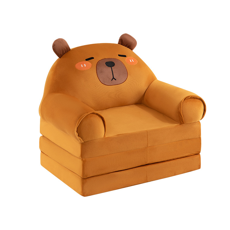 Best Gift Cartoon Cute Children's Lazy Seat Fold-out Sofa Bed