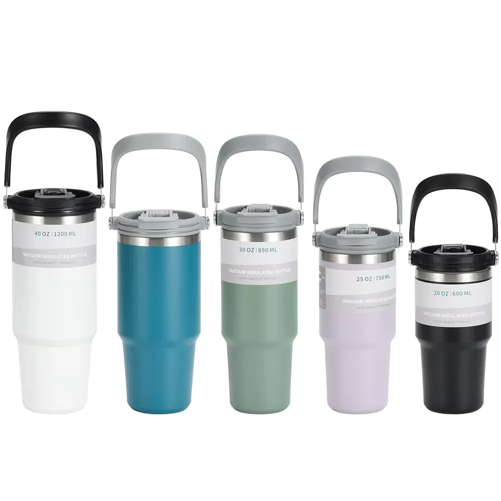 Термокружка из нержавеющей стали 304 с ручкой