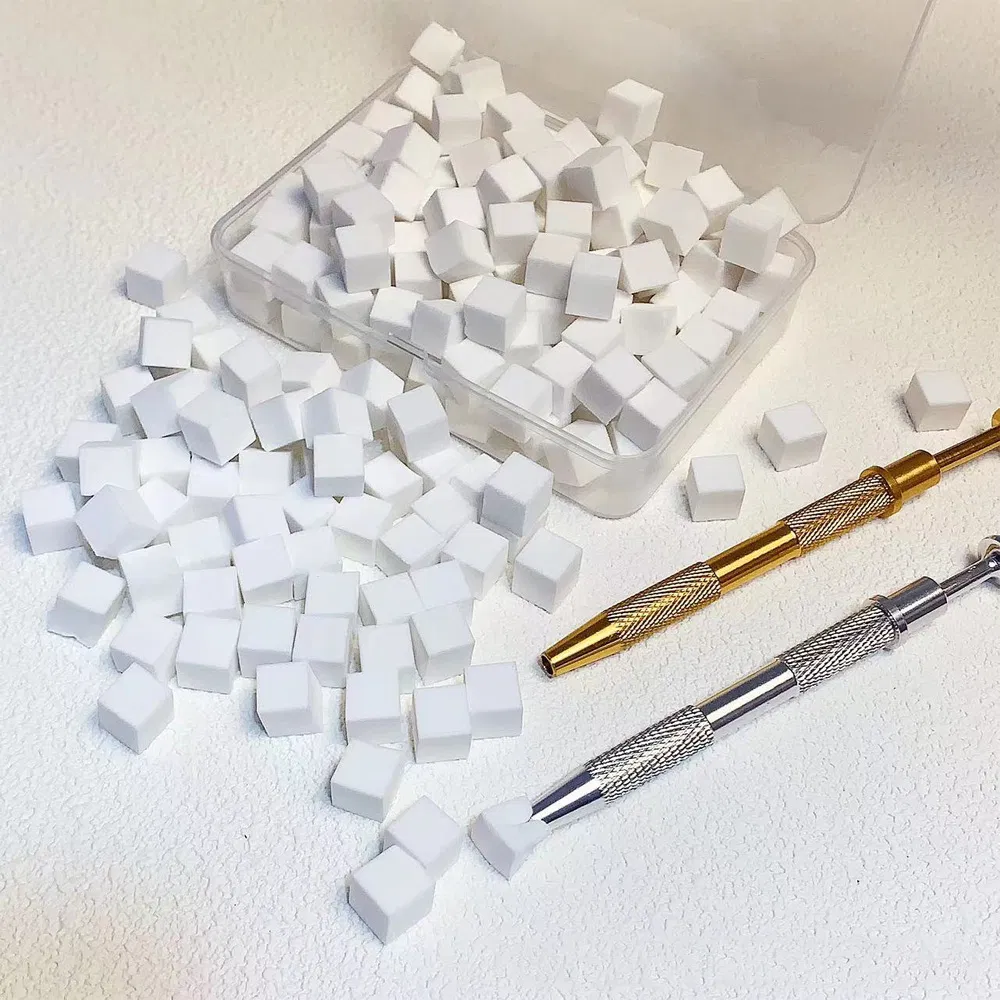 Manicure Nails Sponge Mini 1cm Small Square Powder Puff Grab Pen Patting Cotton Other Nail Art Tool