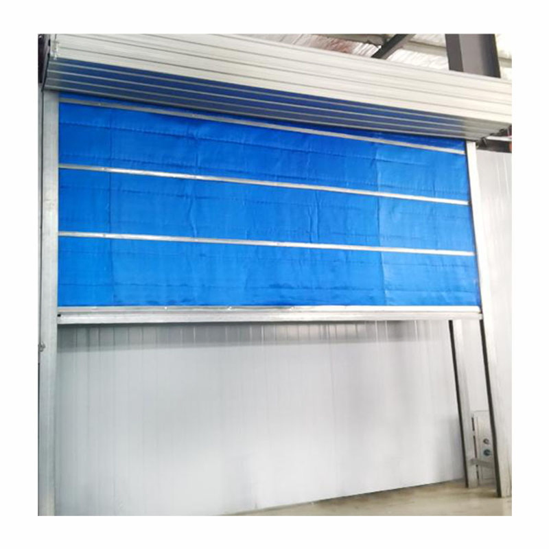 Factory Minimalist Interior Fireproof Performance Double-Layer Inorganic Cloth Rolling Shutter Door for Supermarket