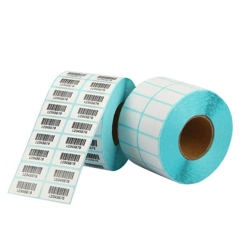 Custom White Blank Waterproof Supermarket Vegetable and Fruit Barcode Direct Thermal Label