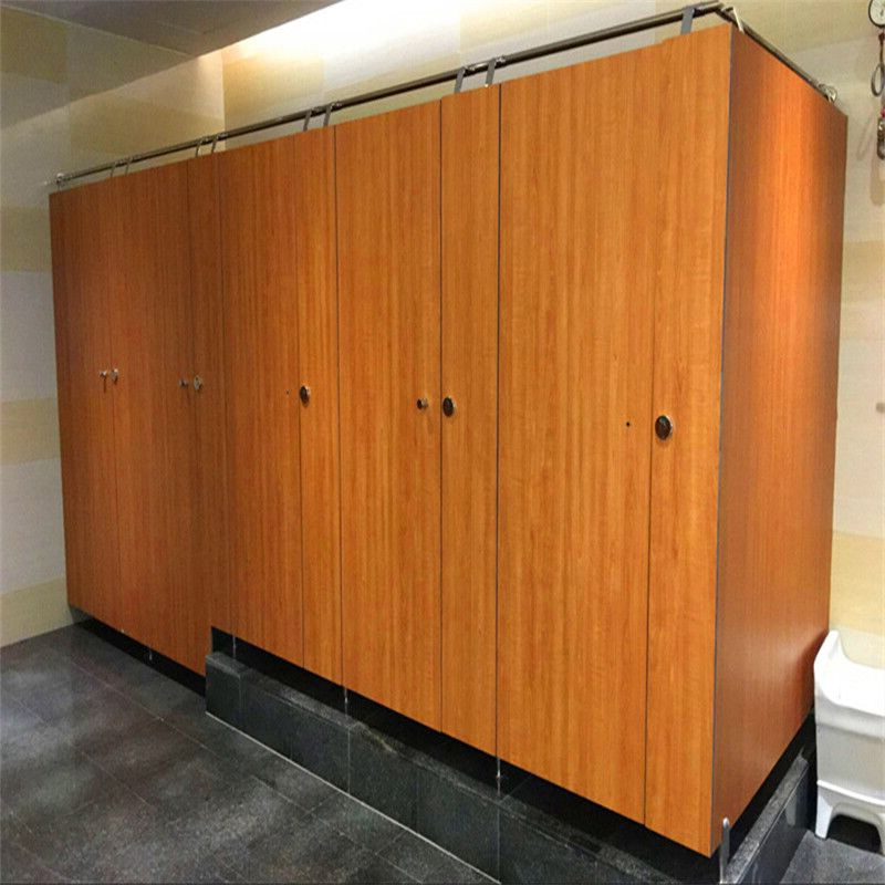 Black Public Restroom Cubicle Toilet Partition