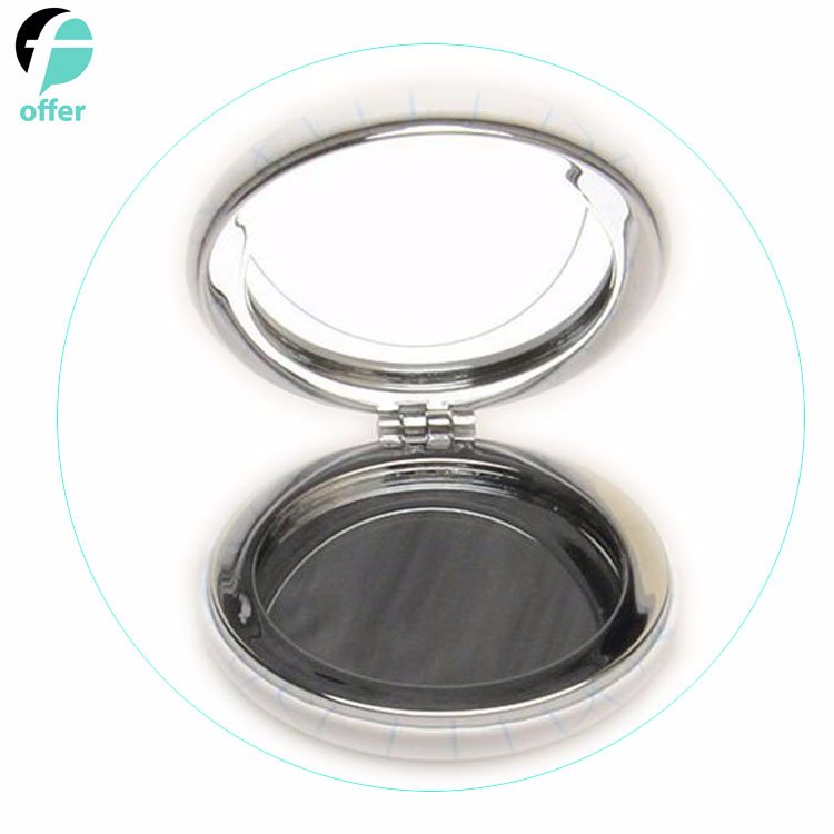 Round Flip Cartoon Pocket Cosmetics Makeup Etiquette Beauty Hand Mirror