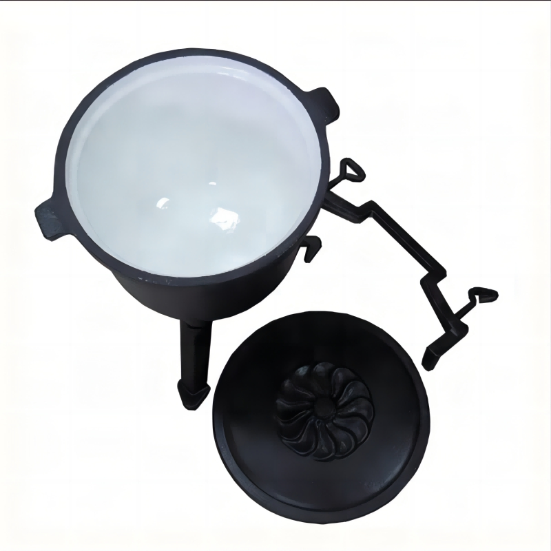 Чугунный казан Потье с тремя ножками, 7 л