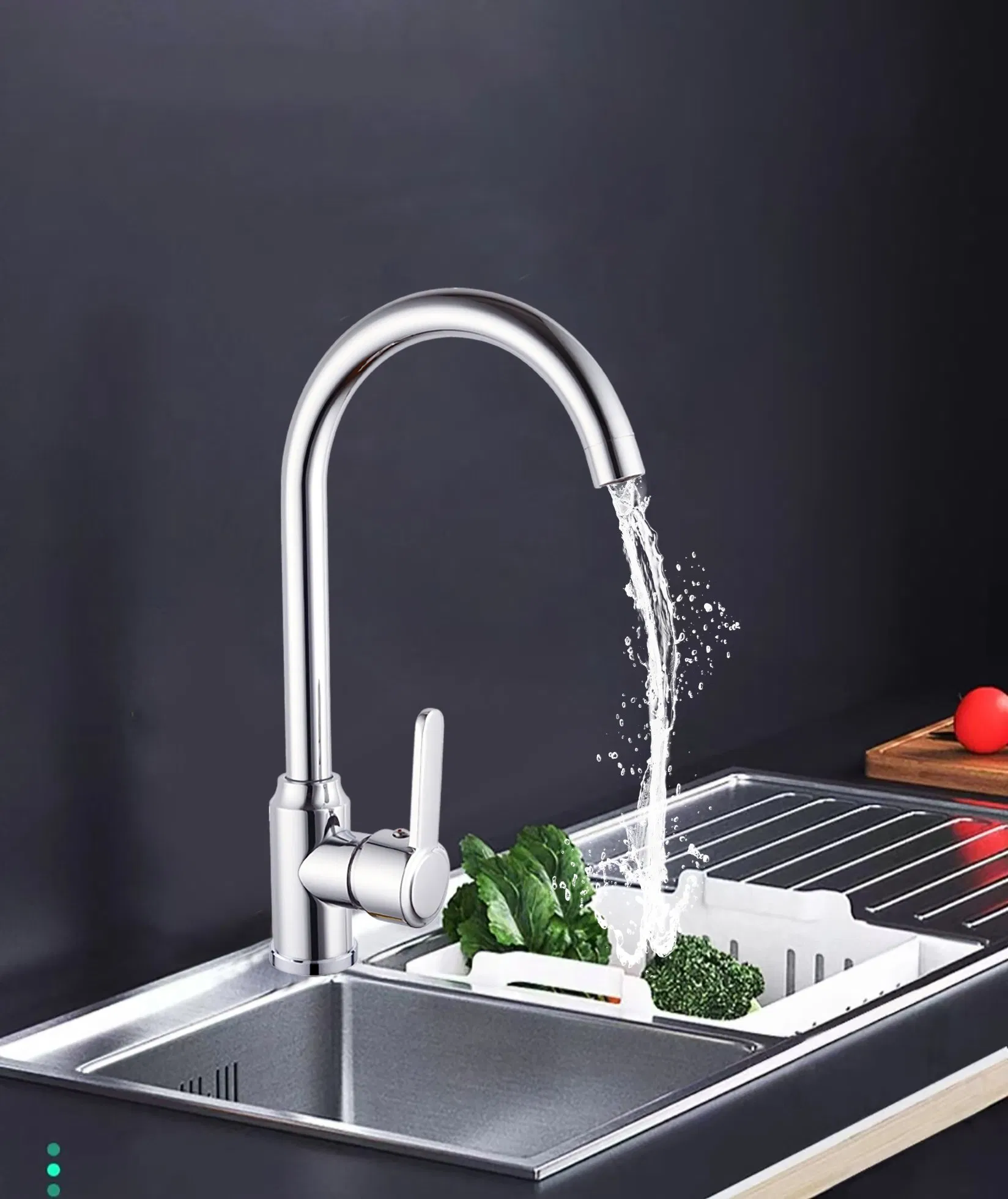 Kohmix 360 Swivel Kitchen Faucets Hot and Cold Zinc Alloy Kitchen Faucet