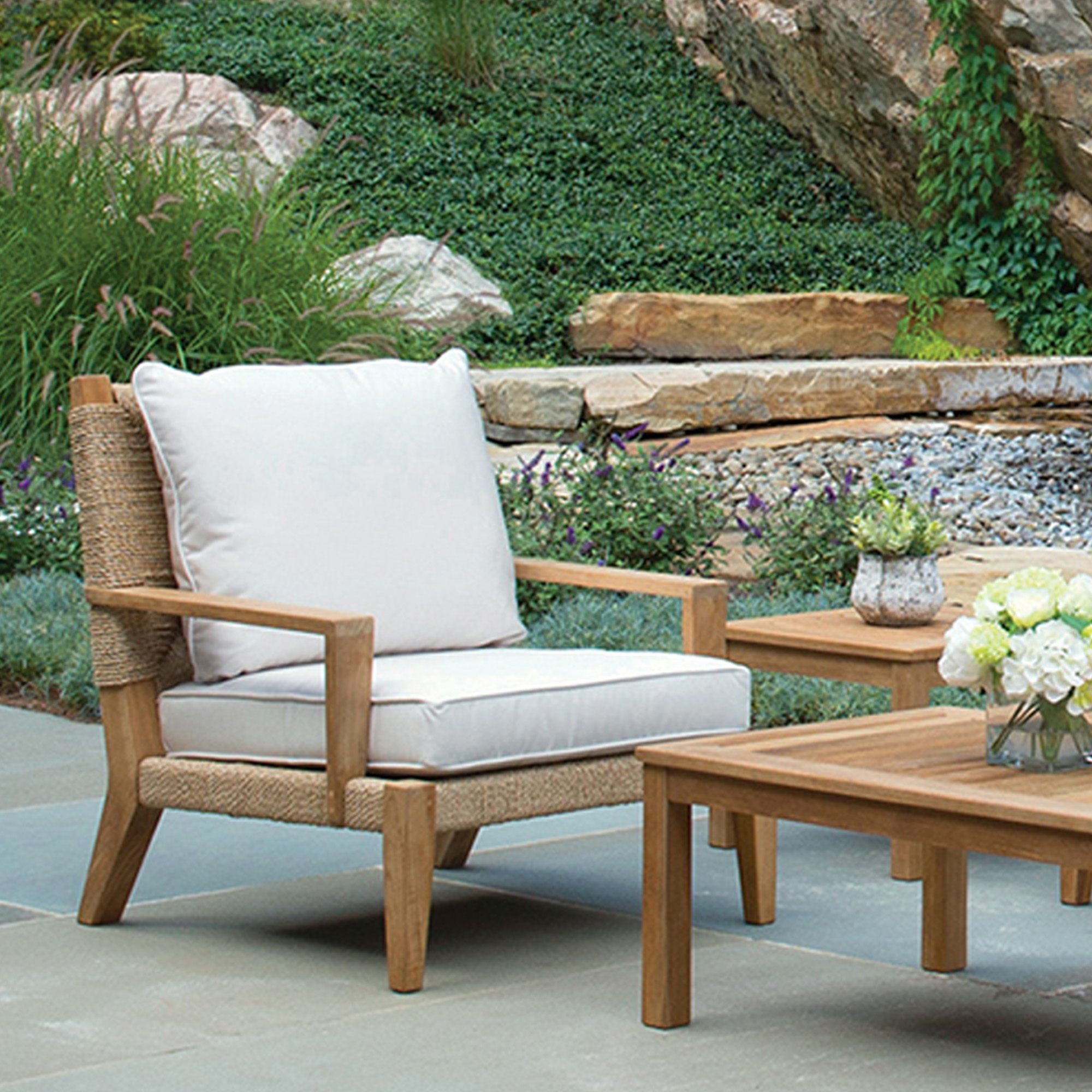 Диваны садовые массив тика для патио