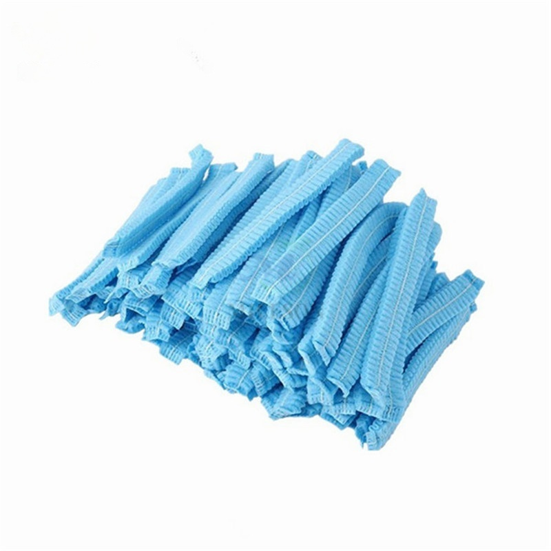 18" 21" 24" Hair Net Non Woven Disposable Clip Cap Round Cap Bouffant Cap Nurse Cap