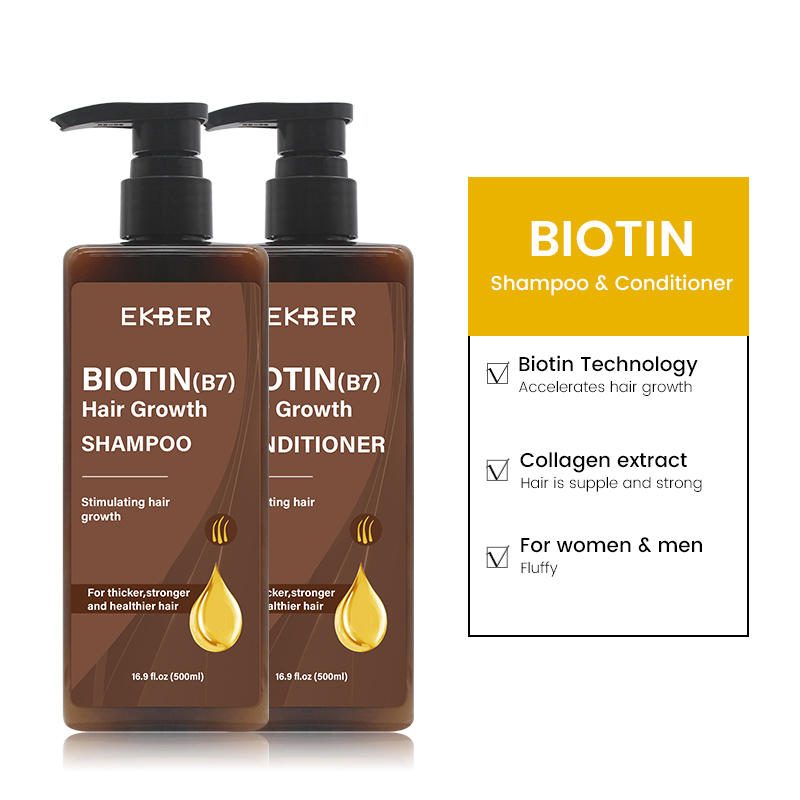 Private Label Organic Coconut Oil Hair Care Moroccan Argan Oil Biotin Hair Growth Shampoo Conditioner