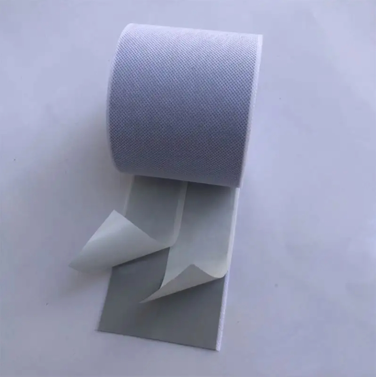 Wholesale White Non Woven Fabric Coated Butyl Tape Single Sidedbutyl Rubber Tape Non Woven Butyl Tape