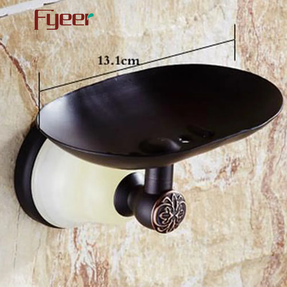 Мыльница настенная Fyeer Ceramic Base Black