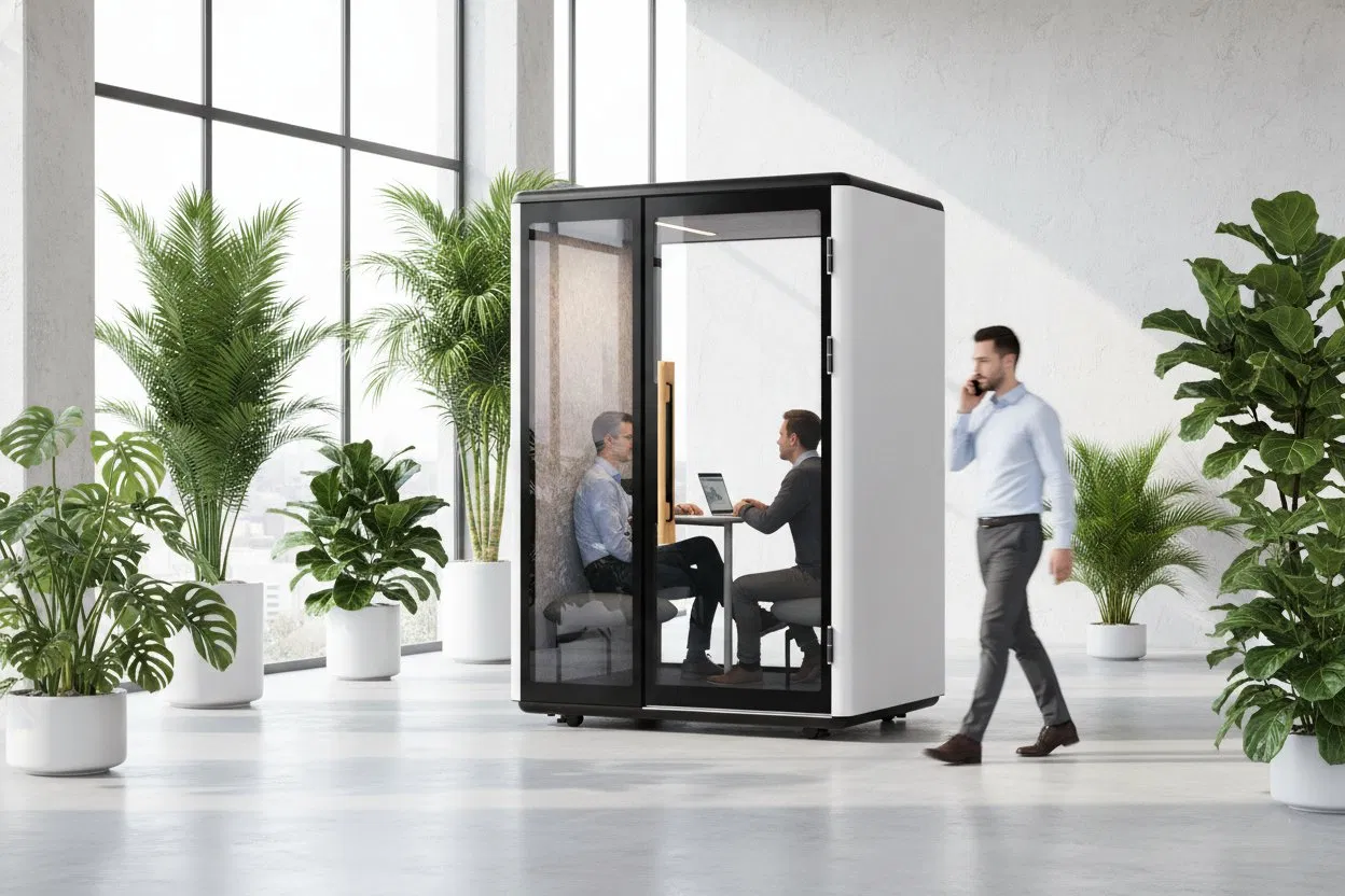 Modular Portable Meeting Pod for Office Privacy Space