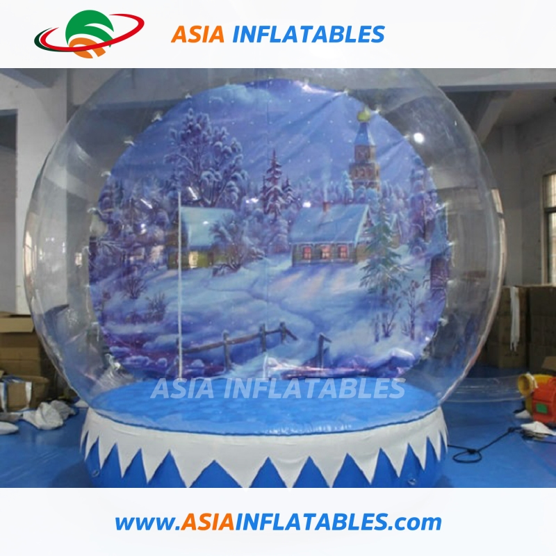 Large Inflatable Christmas Crystal Snow Globe for Christmas