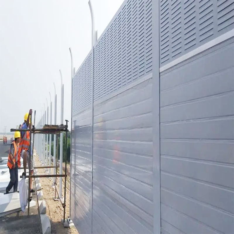 Large Acoustic Highways Perforated Metal Acoustic Panels Sound Barriers Fence