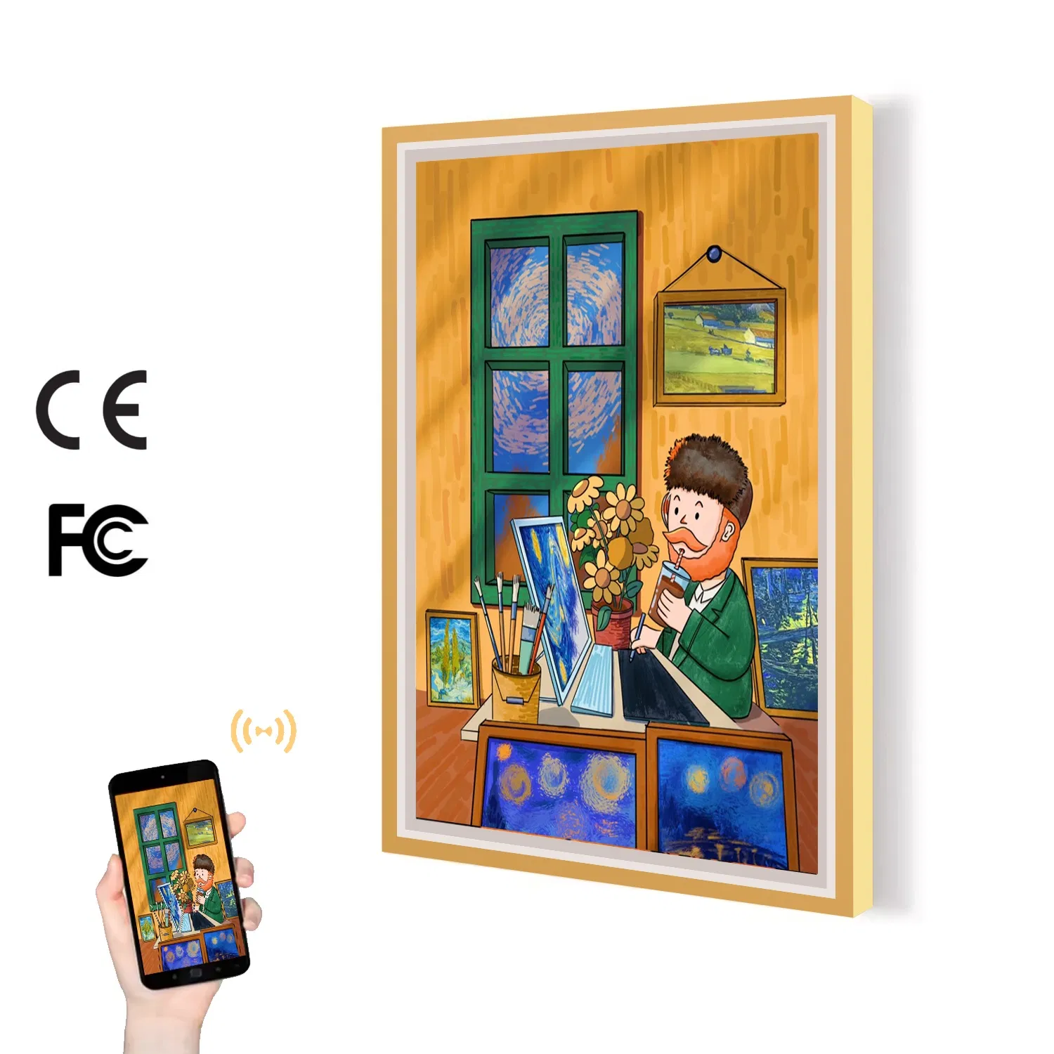 32-дюймовый яркий цифровой LCD-дисплей для рекламы