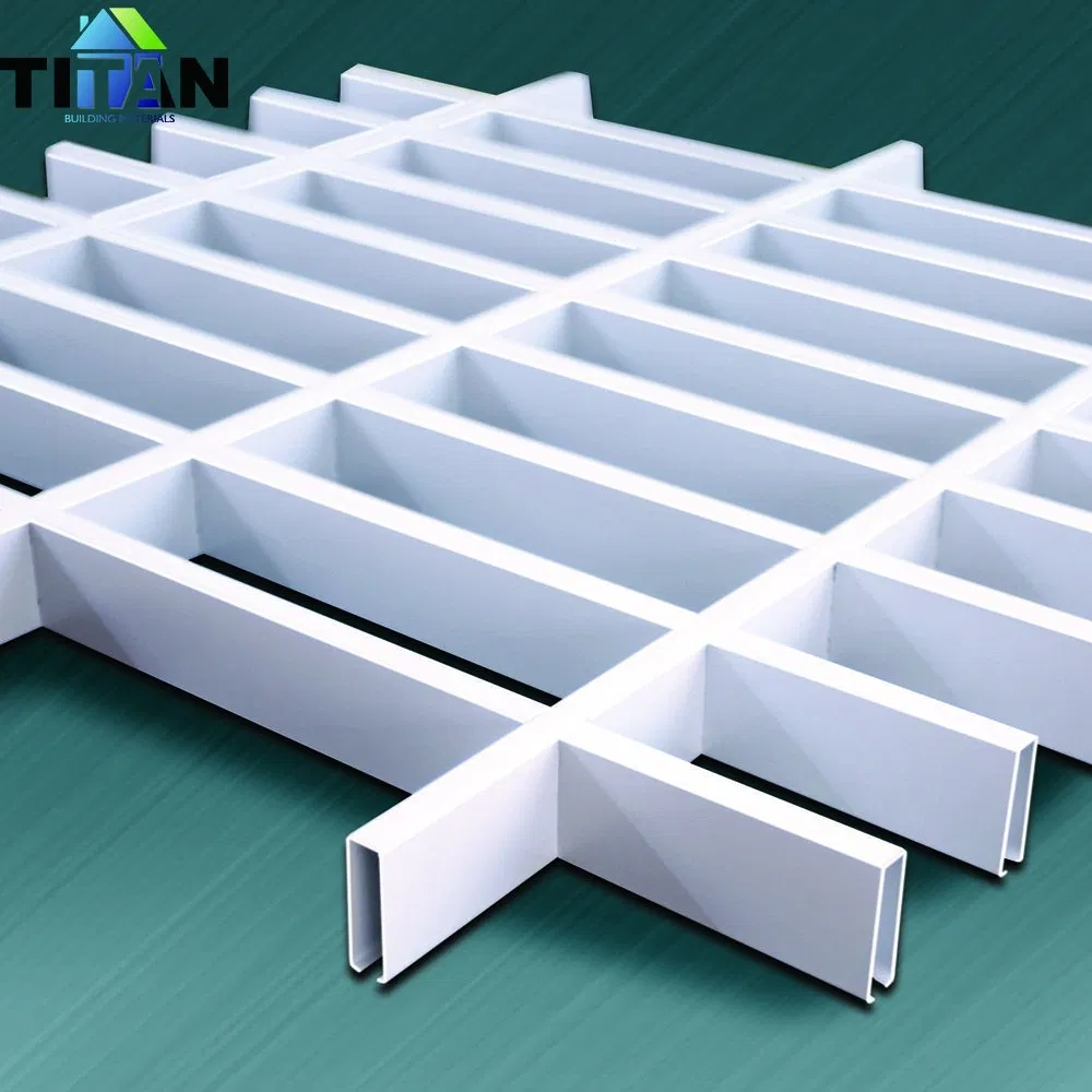 600X600 Aluminum Composite Panel Plastic Wood Suspended Ceiling