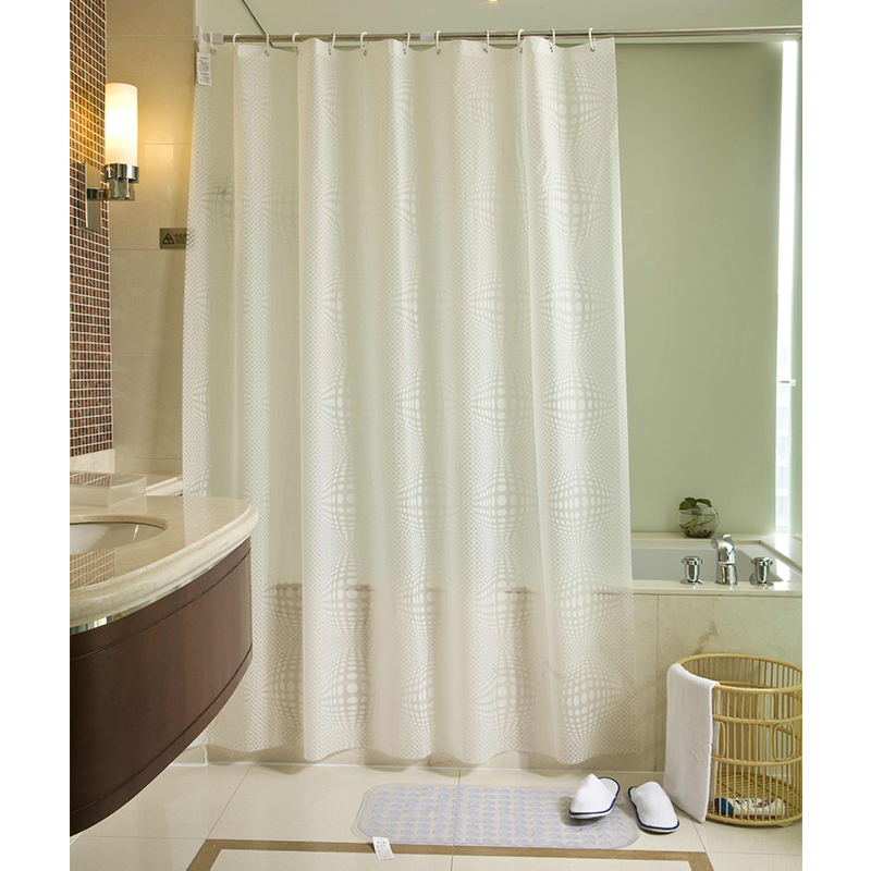 Curtain Decoreagy Watercolor Floral Modern Minimalist Shower Curtain Waterproof Fabric