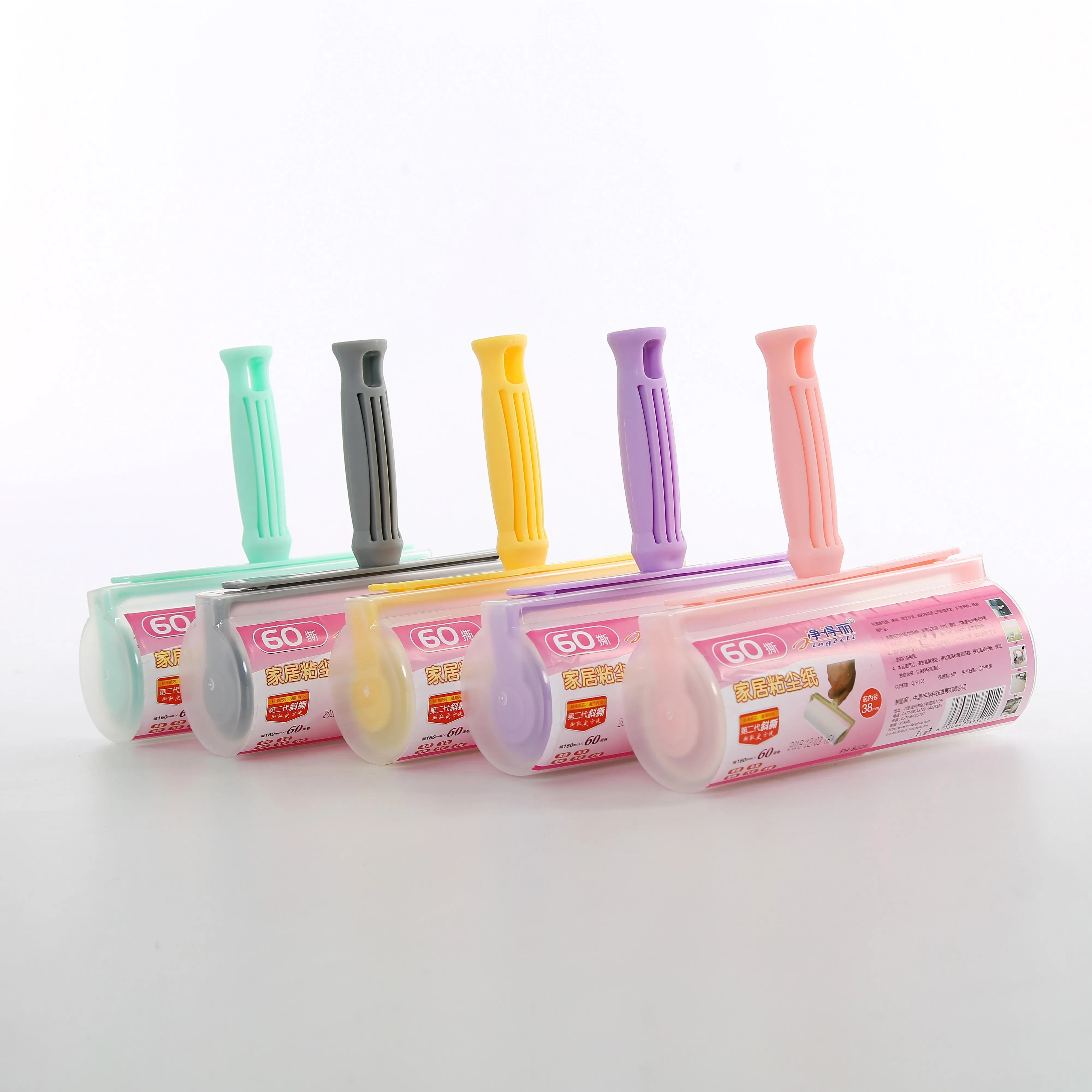 Spiral Tear Paper Cleaner Sticky Clothes Dust Lint Rollers for Pet Hair Remover