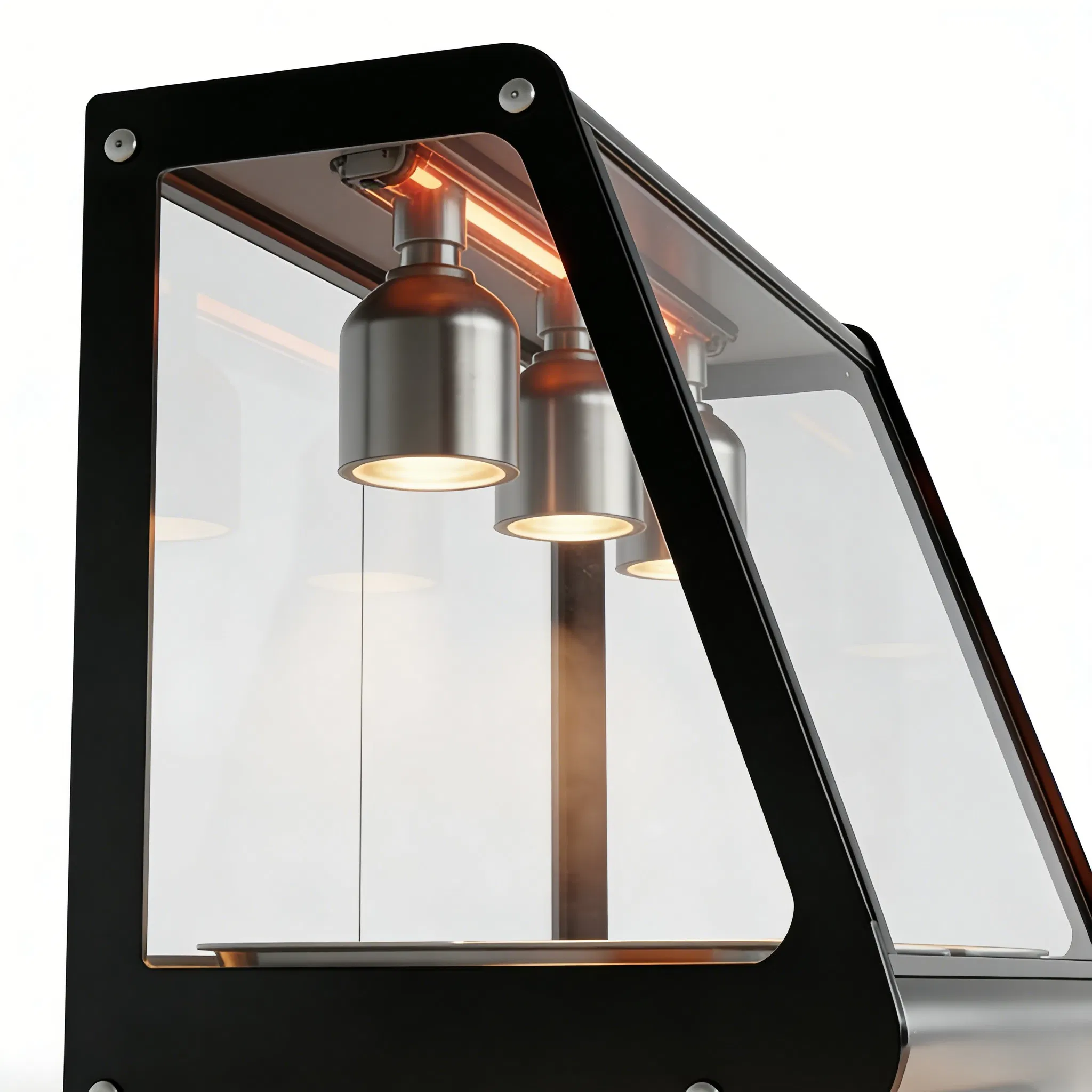 Tempered Glass Commercial Food Display Warmer for Restaurant
