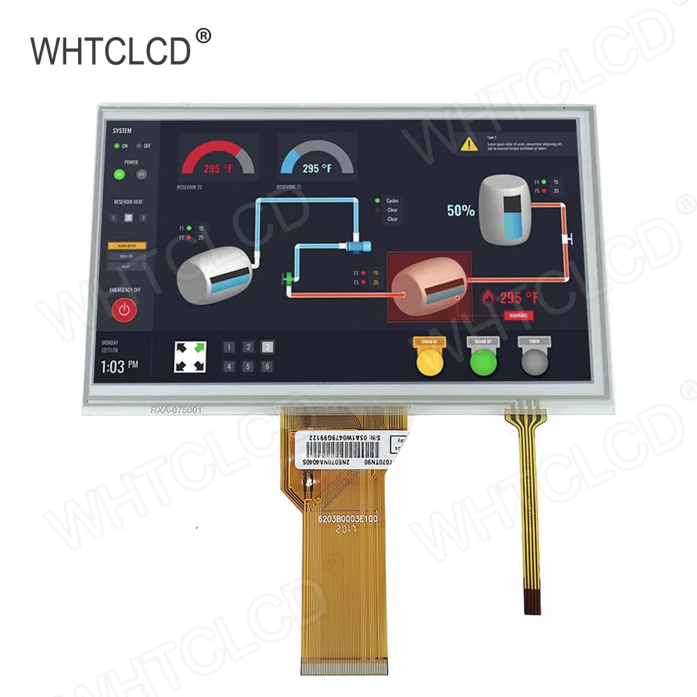 Промышленный TFT LCD дисплей 7 дюймов, 800x480
