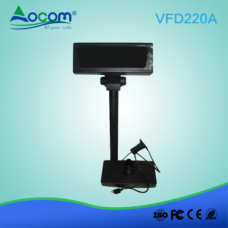 20X2 11mm Height Characters POS VFD USB Customer Display