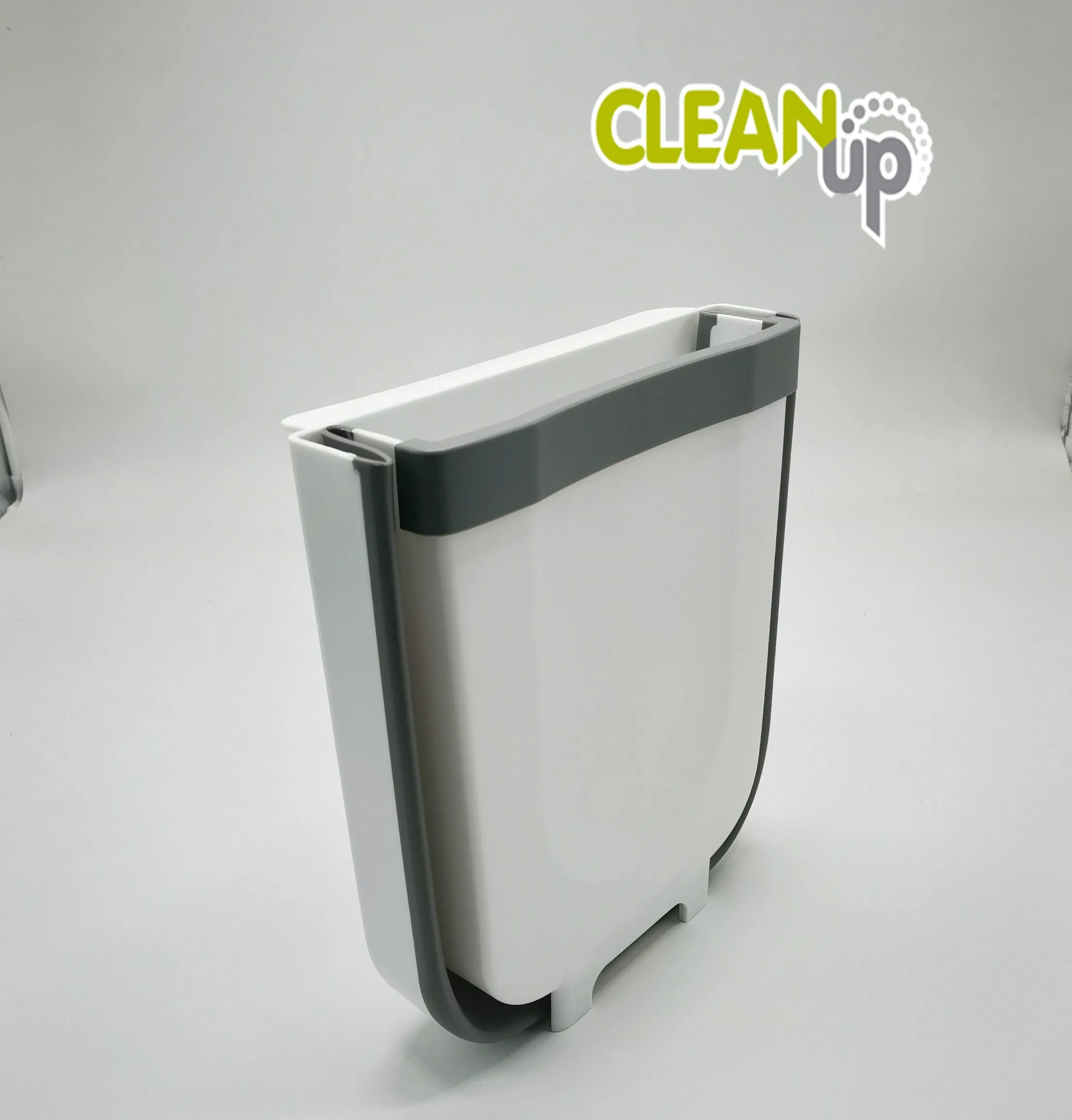 2.4 Gallon Small Plastic Collapsible Kitchen Hanging Garbage Trash Bin Can for Cabinet Car Bedroom Bathroom