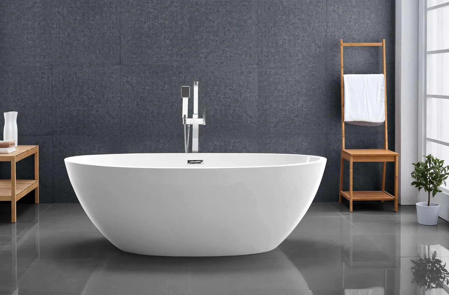 Дизайнерская акриловая ванна Freestanding