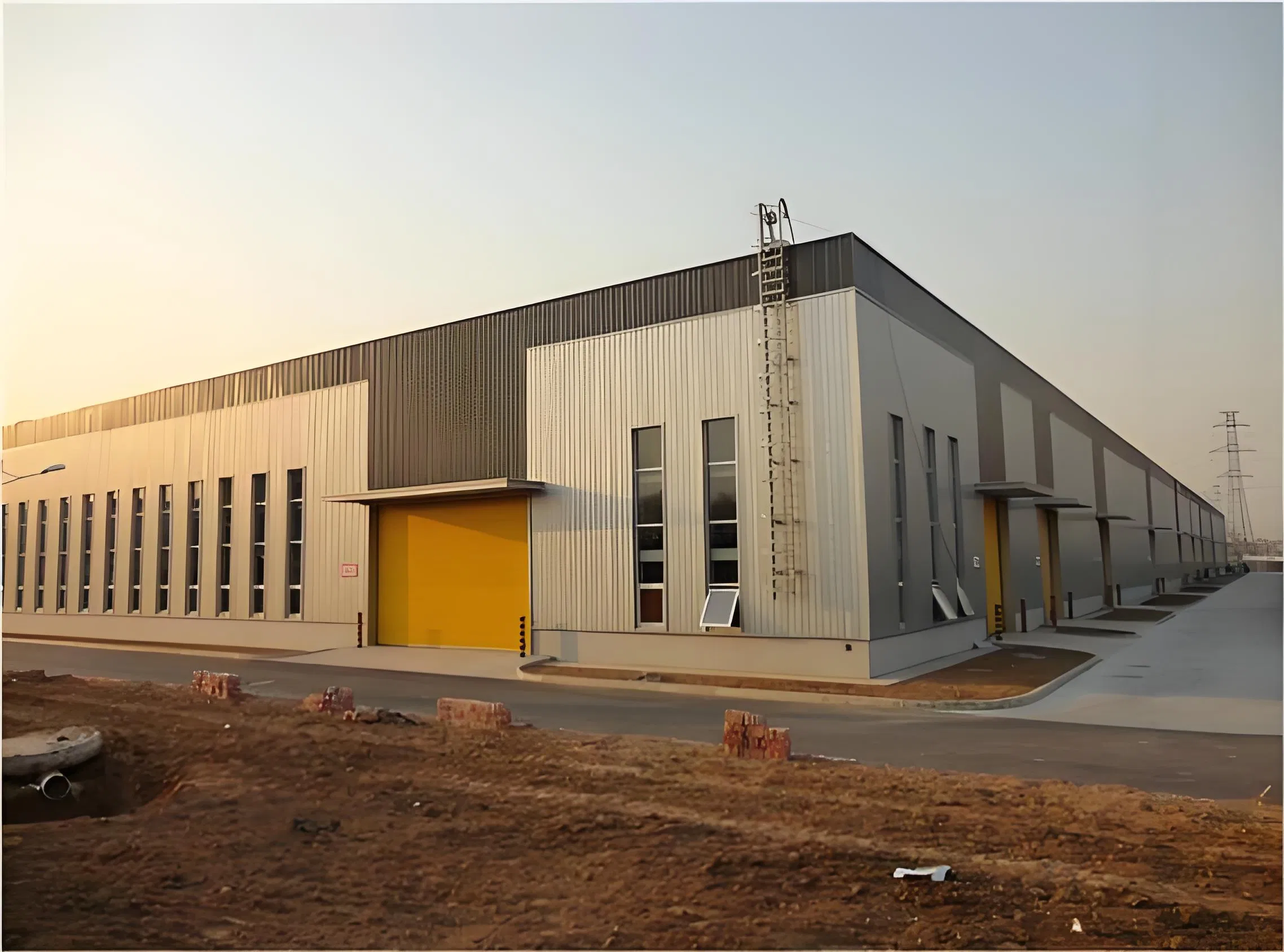 Customization High Precision Professional Prefabricated Steel Structure Factory Building for Industrial Zone Station Durable for 50 Years