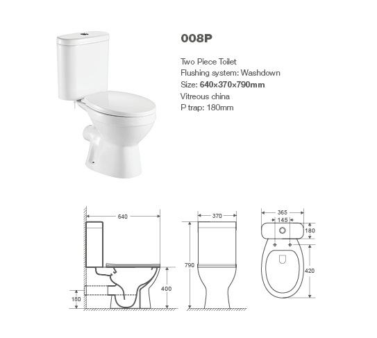 Bathroom Toilet Wc, Close Coupled Toilet, Two Piece Toilet, Sanitarias, Sanitary Ware
