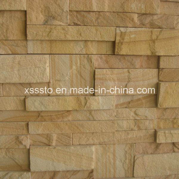 Nature Yellow Sandstone Culture Stone Cladding Panels