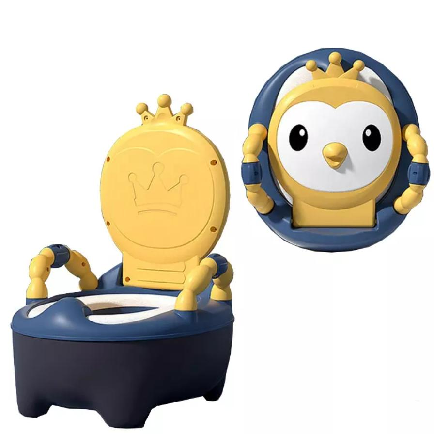 Comfortable Cartoon Plastic Baby Children Potty Removable Training Potty